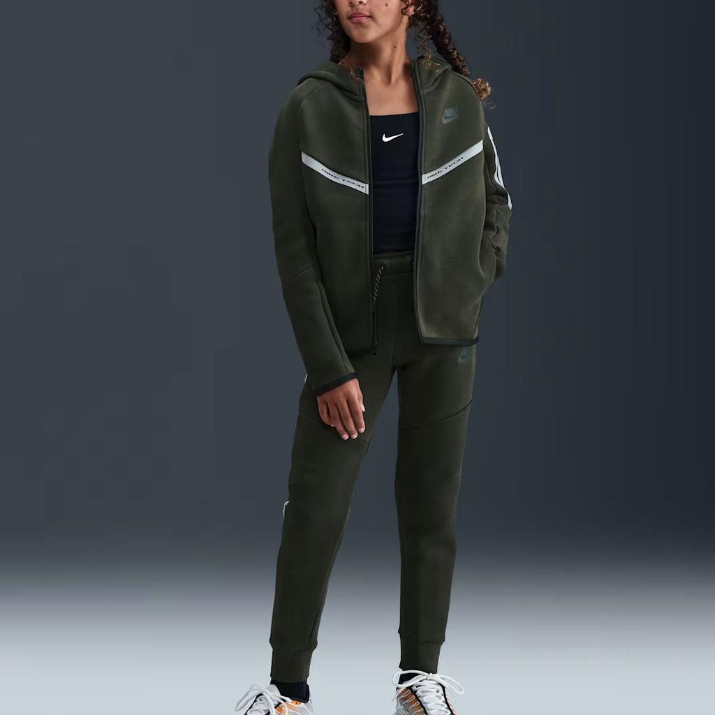 Nike Tech Fleece Hooded Comfort Zip Jacket Kids Jackets IM9154-355