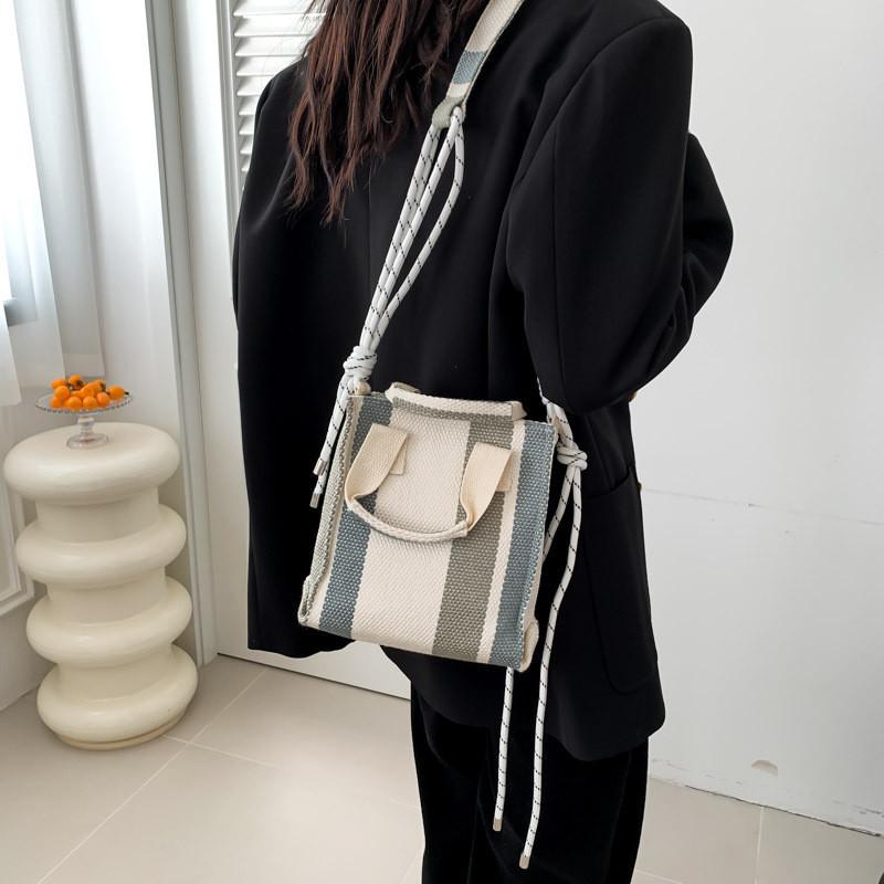 Trendy Street Style Women s Bag With Large Capacity And Simple Design синий