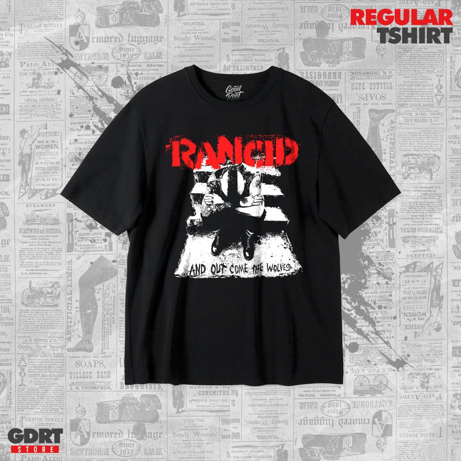Rancid ...and Out Come the Wolves Regular T shirt - Unisex Heavy Shirt 3XL