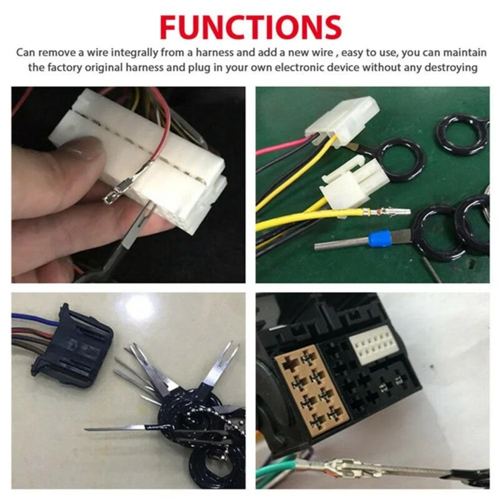 26/38/41/59Pcs Automotive Plug Pullers Car Terminal Removal Repair Tools Electrical Wiring Crimp Connector Pin Extractor Kit