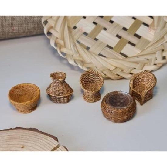 1 Set Resin Miniature Sitting Sofa Set – 5 Pcs | Decorative Showpiece | Gift for Him/Her, Home, Living Room, Office, Table, Car Dashboard