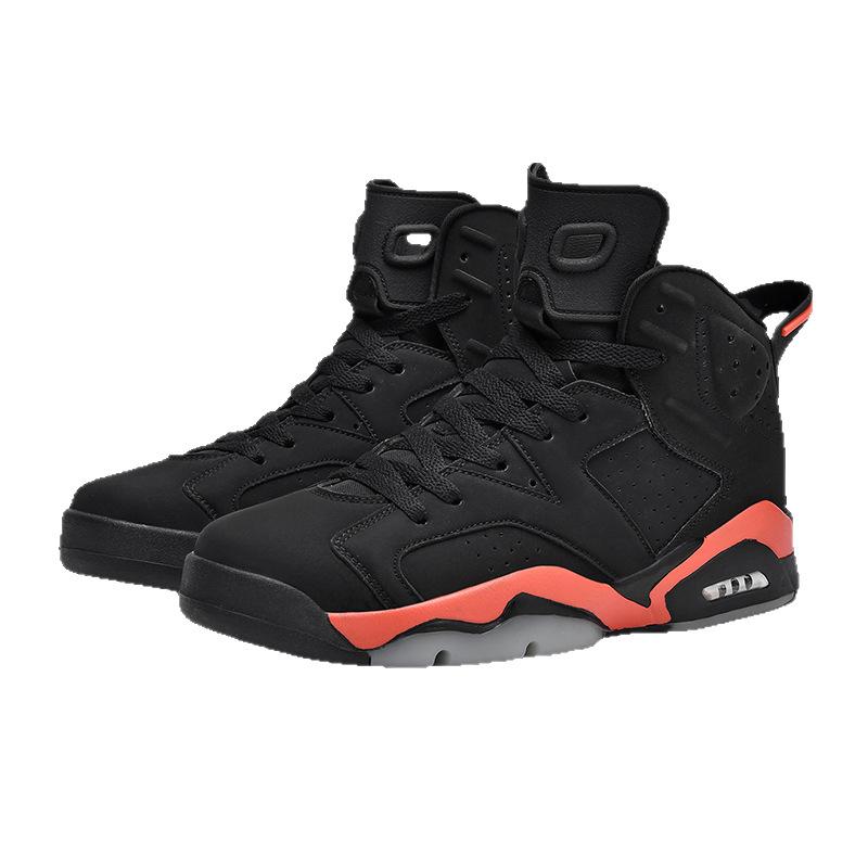 2025 Thick-soled High-top Actual Basketball Shoes Men's Air Cushion Sports and Leisure Running Shoes Fashion Trend Men's Shoes Versatile