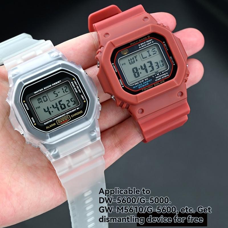 For CASIO G-Shock DW-5600 5610 GB-5600B G-5600E GW-M5610 GLX-5600 GW-M5600 Waterproof Silicone Watch Strap Case Watchband Shell