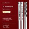 Essstäbchen-Set aus 316L Edelstahl, rutschfest, verbrühungssicher, quadratisch, für Hot Pot und Kinder