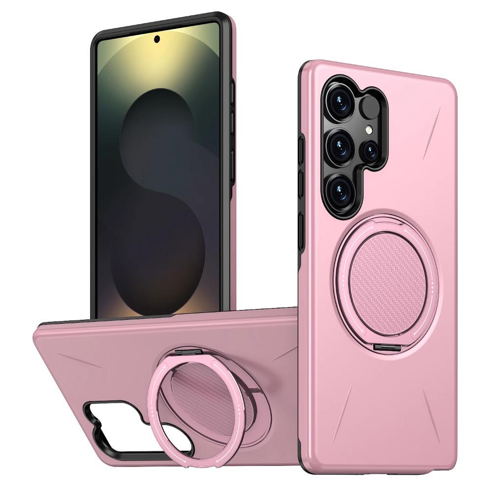Armor Magnetic Ring Stand Protection Case For Samsung Galaxy S26 S25 Edge S24 Plus S23 FE Ultra For MagSafe Shockproof Cover