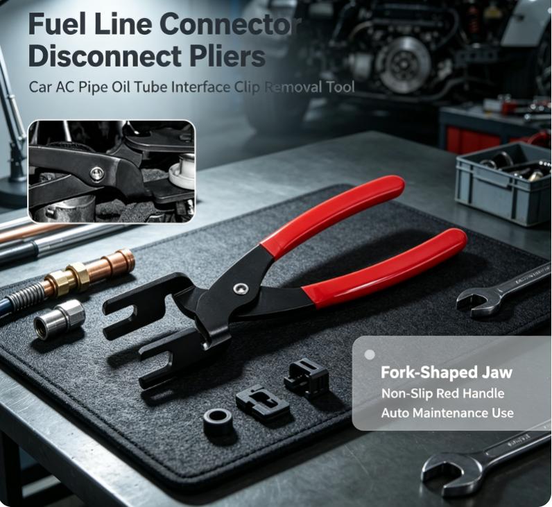 1Pc Quick Disconnect Fuel Air Conditioning Plier Rust Proof Durable Tool for Garage Car Repair Mechanics Daily Use