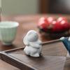Rabbit Creative Ceramics Ru Porcelain Open Tea Pet Desktop Entrance Ornament Craft Ornament