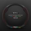 Carbon Fiber & Alcantara Leather Steering Wheel Cover for Alfa Romeo Stelvio, Stanway, Giulia, Juliet