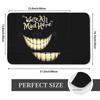 Halloween Scary Smiley Face "Were All Mad Here" Welcome Mat Outdoor Carpet Soft Doormat Living Room Rug For Bedroom