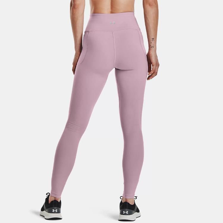 Under Armour Meridian High-Waisted Leggings Women Bottoms Hibiscus-Pink 1355916-698