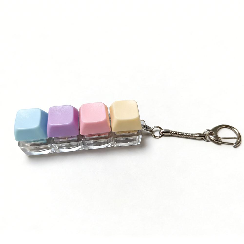 Fidget Decompression 1/4/5/9 Keyboard Key Toy Anti Stress Finger Keyboard Games For Adults Antistress Toys Boys Girls Keychain