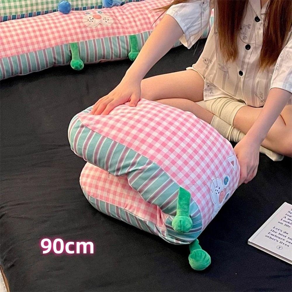 90cm Long Side Pillow Soft Cute Cartoon Pattern Leg Pillow for Side Sleep Large Cushion Sleeping Pillow For Student Dormitory