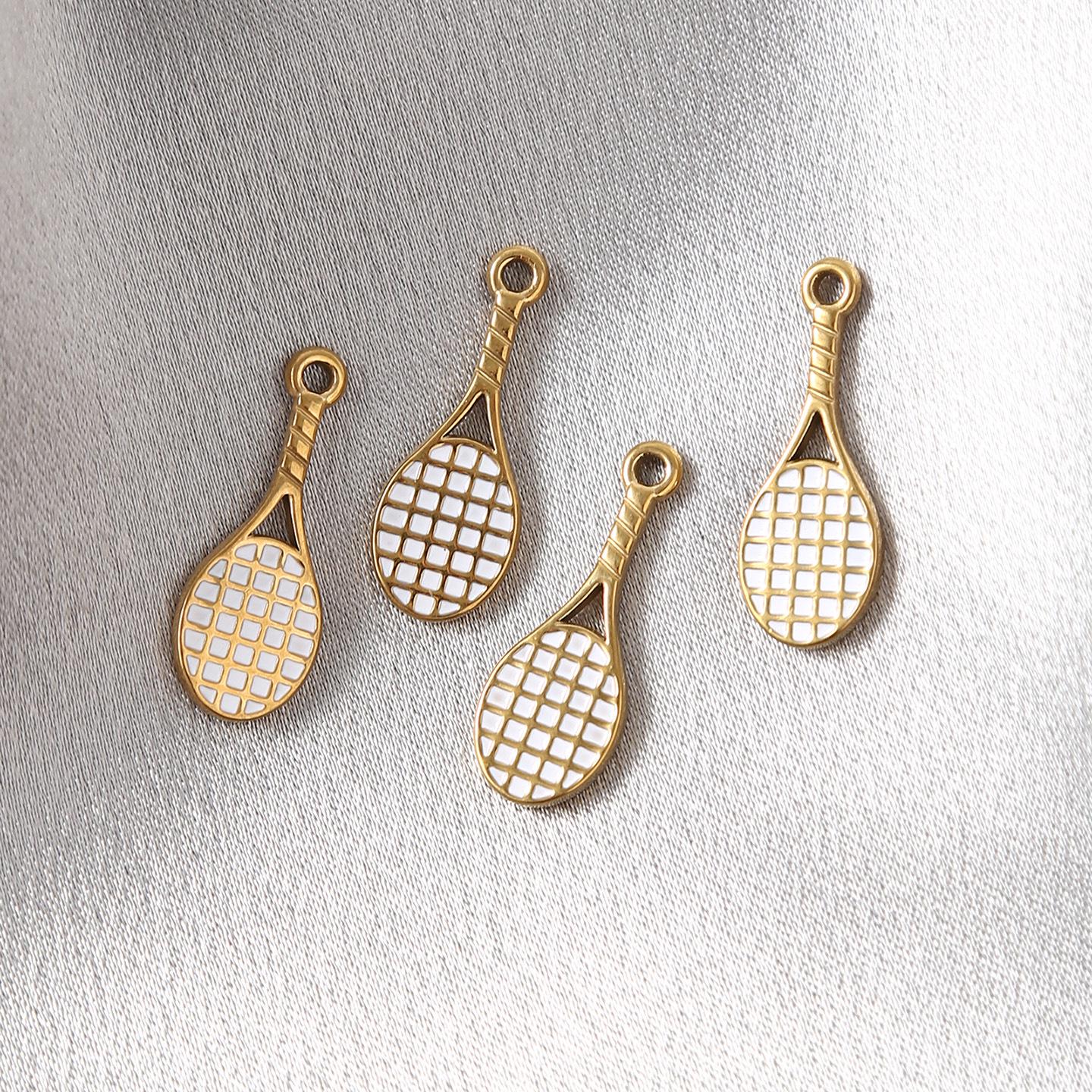 18K Gold-Plated Stainless Steel Coffee Cup Pendant DIY Accessory 1 piece
