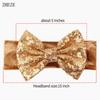 Bébé Doux 5" Nœud Cheveux Bandeau Enfants Filles Velours Bandeau Turban Tout-petit Photo Pro DIY Accessoires Cheveux