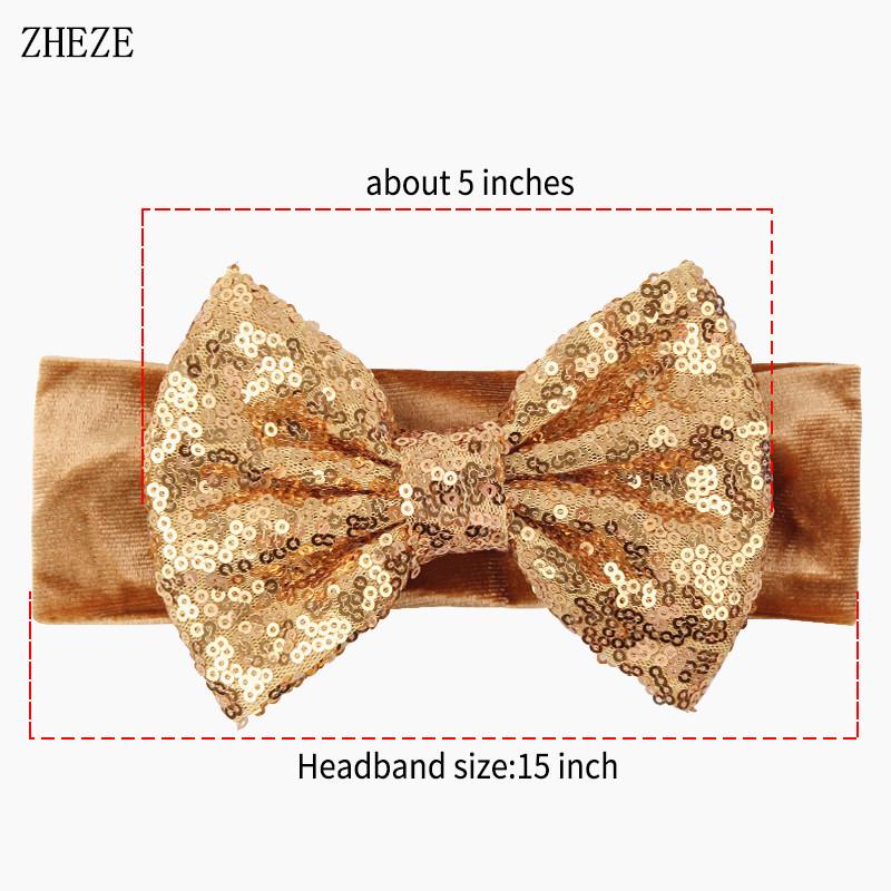 Baby Soft 5" Hair Bow Headband Kids Girls Velvet Headwrap Turband Toddler Photo Pro DIY Hair Accessories