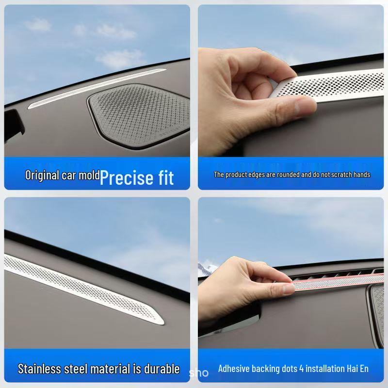 Stainless Steel Dustproof Cover for Denza N9 Instrument Panel & Center Console