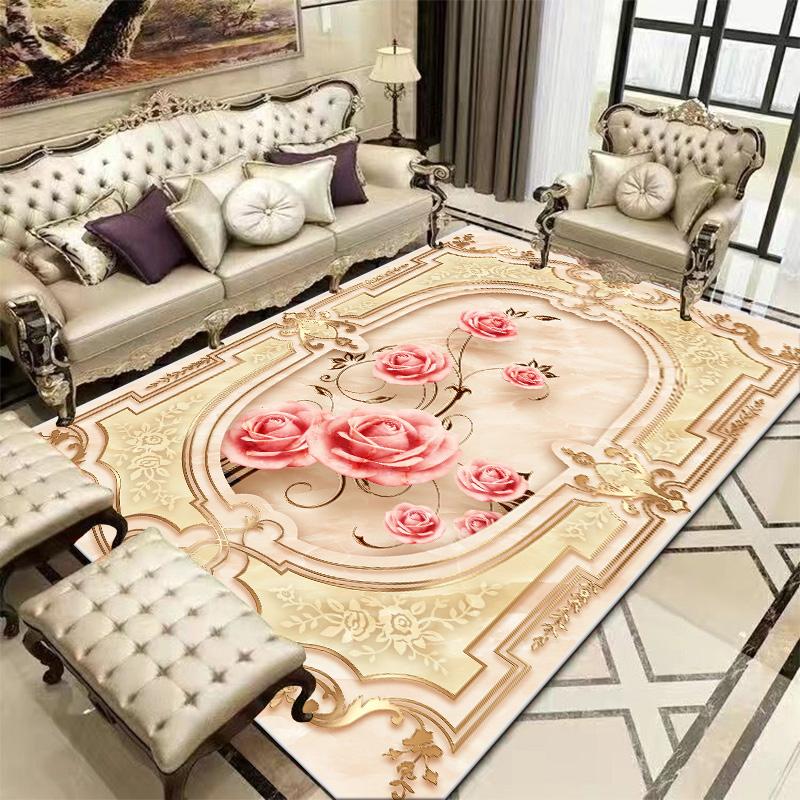 Carpet Living Room Mat Modern Bedroom European Style Decoration Carpet Luxury Large Room Rugs Washable Sofa Lounge Floor Mats