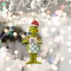 Christmas Pendant Creative Shape Adorable Appearance Lanyard Design Wide Application Easy To Hang Grinch Character Xmas Tree Hanging Decoration