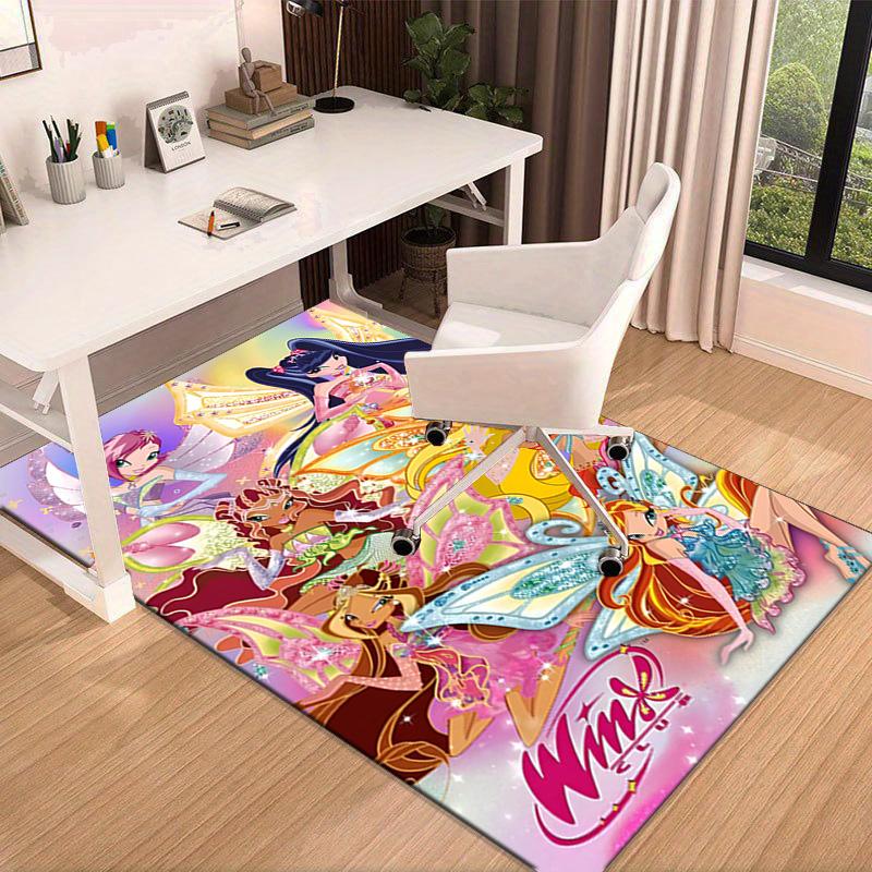 Wink Club Magical Friendship Area Rug Office rug, Chair Rug, Decor Carpet Livingroom bedroom Mat, Large Size Fan gifts Christmas gifts