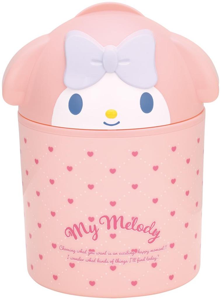 Skater 3D Interior Storage Trash Tabletop Trash My Sanrio Box, Case, Can, Can, Melody, DB2D-A
