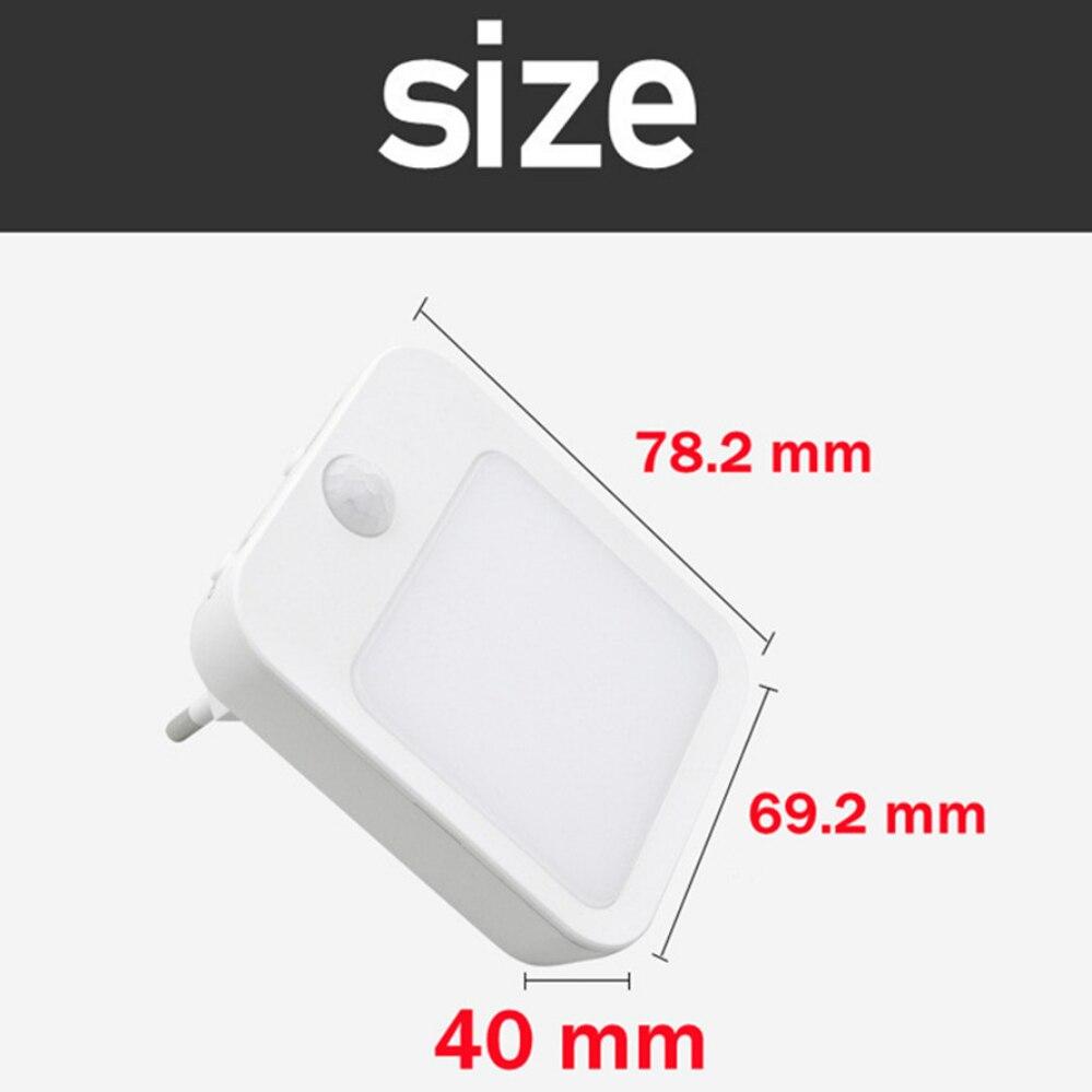 Motion Sensor LED Night Lights EU/US Dimmable Cabinet Light For Baby Bedside Bedroom Corridor Wireless Night Lamp Lighting