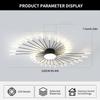 Black 42 Heads Non Dimmable Pendant Lights Creative Fireworks Design Chandelier Modern Ceiling Light for Living Room Exhibition Hall Bedroom