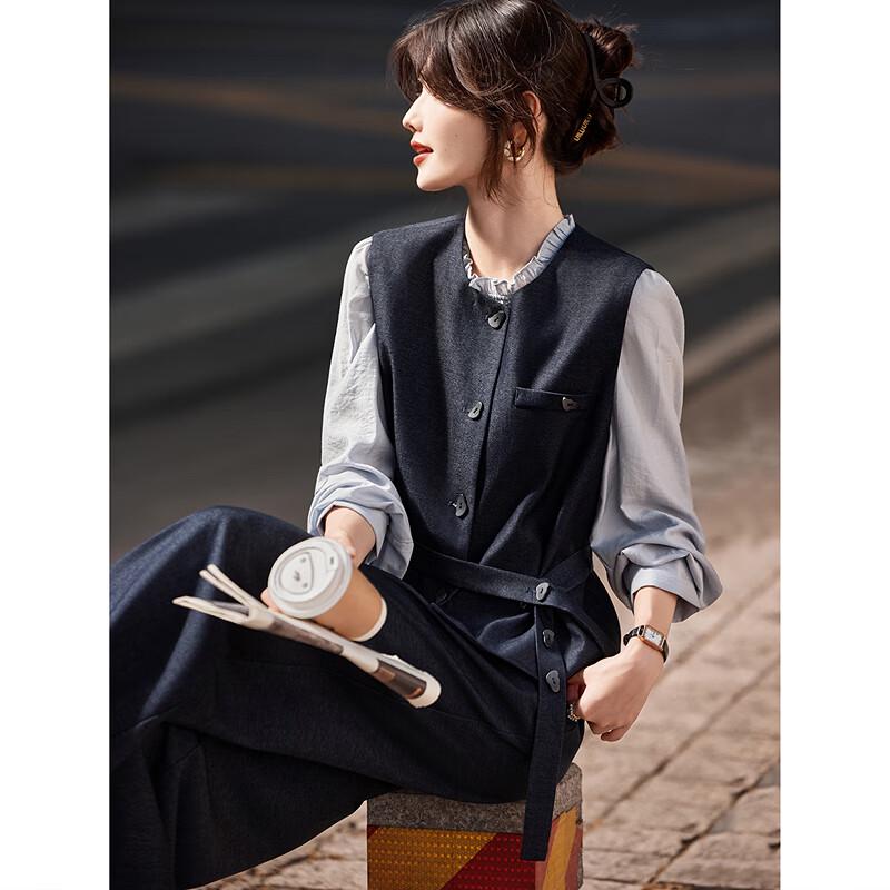 Autumn Denim Commuter Three-Piece Set