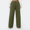 Women's Fleece Wide Leg  Elastic Waist Drawstring Loose Pants Drawstring Pajama Pants Sleepwear Trousers