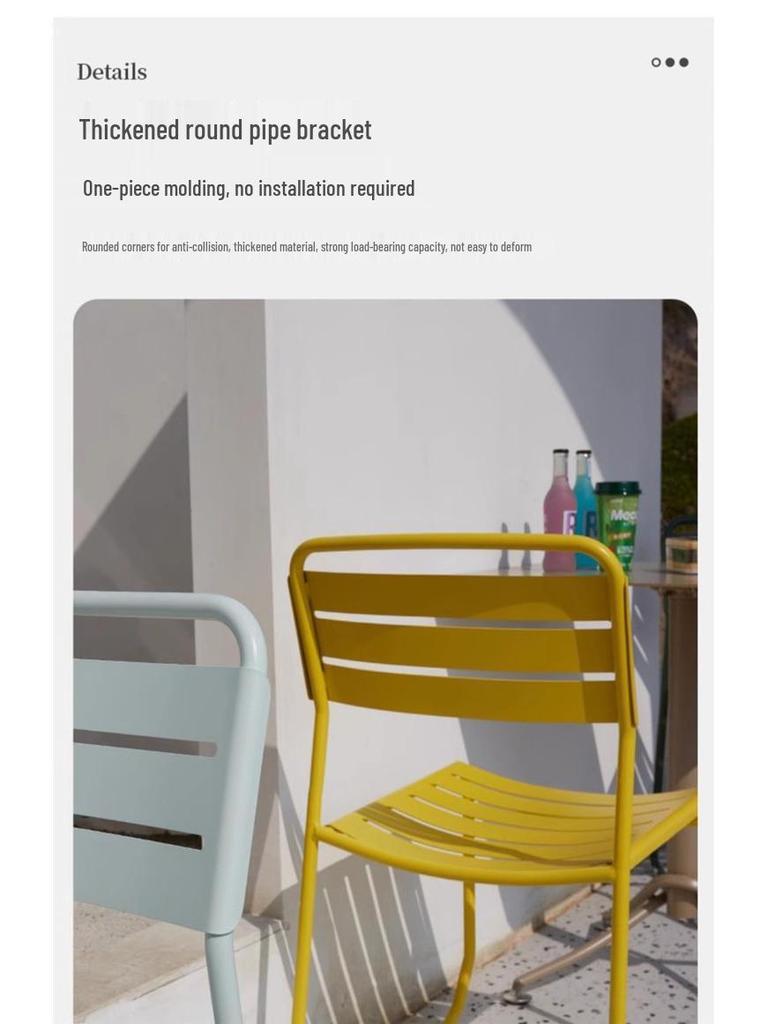 All-Aluminum Outdoor Cafe Table and Chairs Set with Sun Protection and Waterproof Features for Patios and Balconies