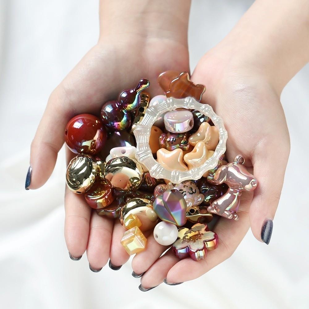 Mixed Colors Acrylic Mixed Beads 12~50mm Jewelry Making Beads Random Bracelet Beads  DIY Crafts