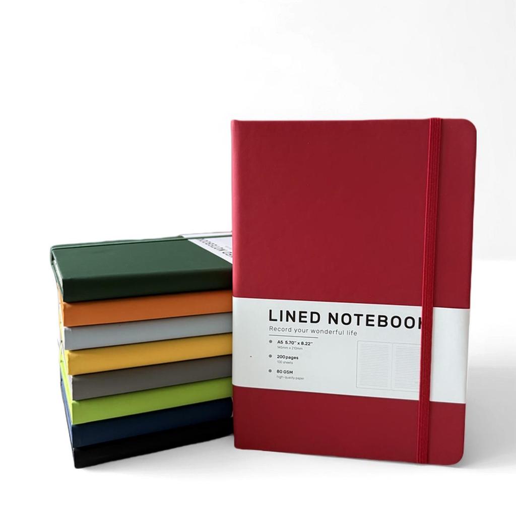 A5 PU-Leder Büro-Notizbuch mit Band und individuellem Logo