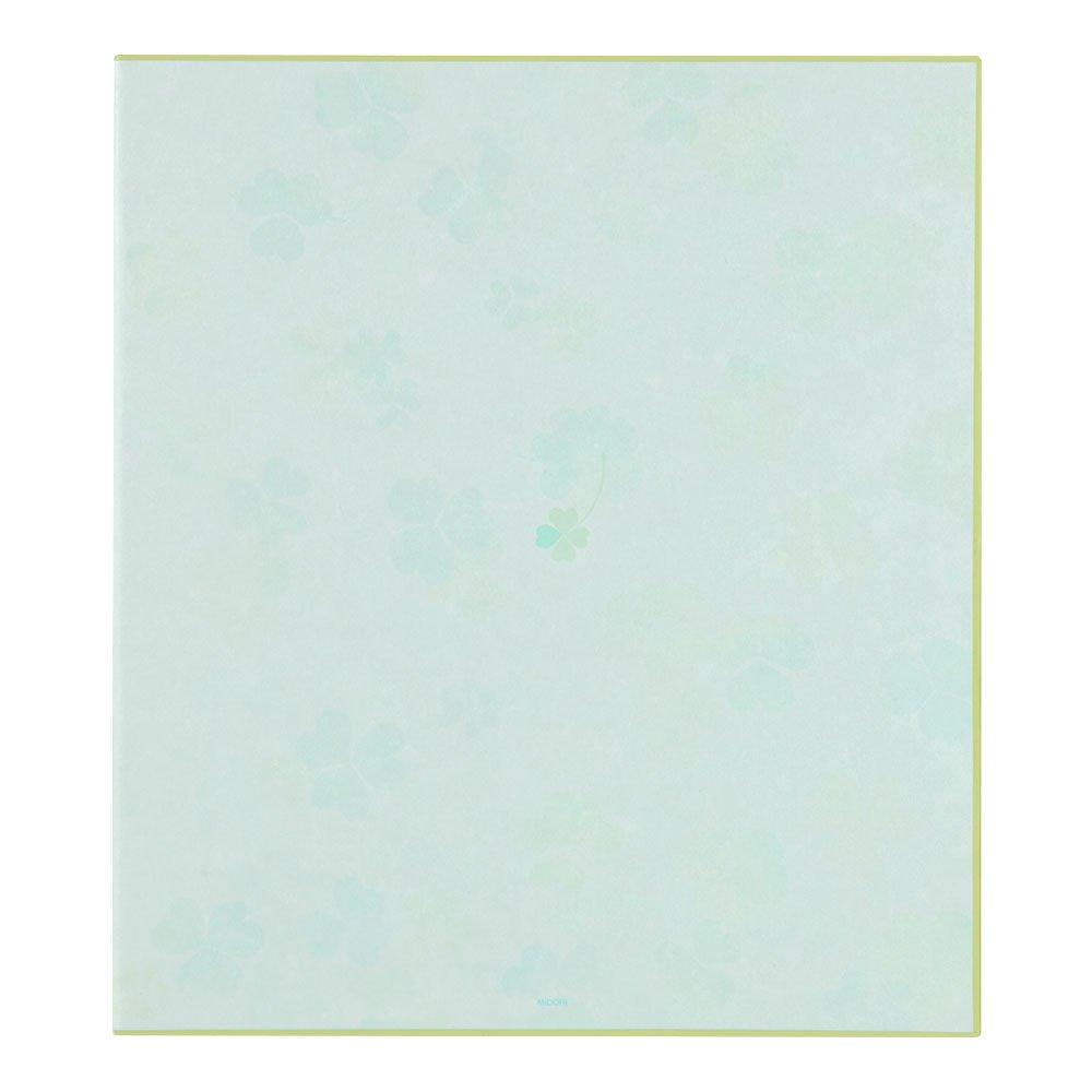 Midori Shikishi Colored Shikishi Bifold Clover Pattern 33140006