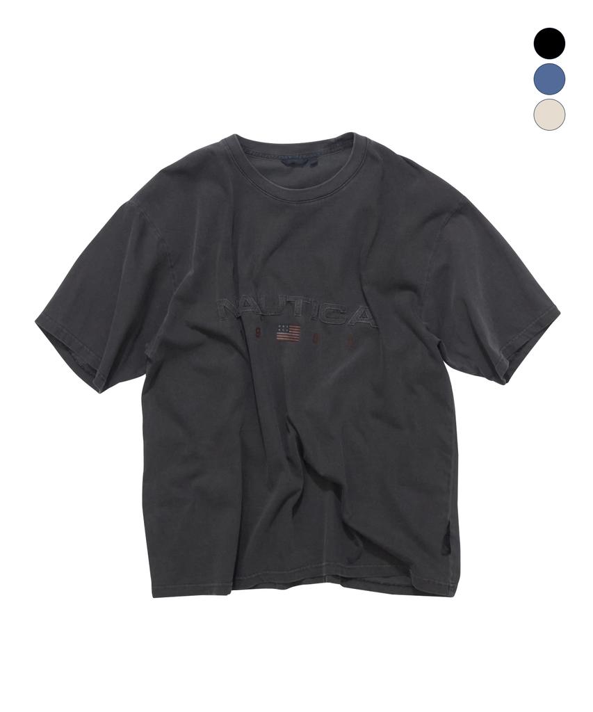 NAUTICA 83 Flag Pigment T-Shirt (3 Colors) Nts4796 (Type A)