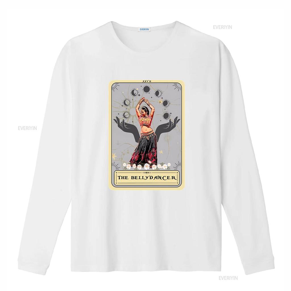 The Bellydancer Tarot Card T Shirt Belly Dance for Dancer vintage Washed Casual Top For Everyday Wear Breathable graphic homme