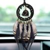 Crystal Stone Dreamcatcher Car Pendant Retro Car Hanging Ornament  Car Interior Decoration