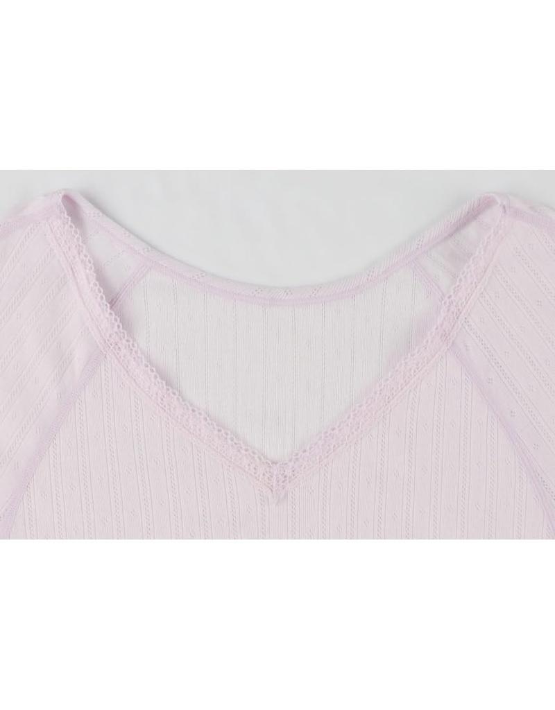 Wacoal Short Cotton Cooling for DHL255 PI LL [Easy Partner] Underwear, 3/4 Sleeve, Sleeve, 100% (Body Fabric), Material, Seniors,