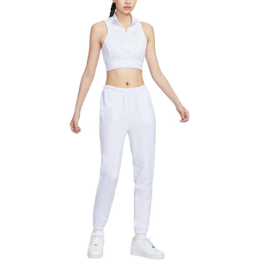 Nike Tank Tops Women's White Stand Collar Moderate Other FV7492-051