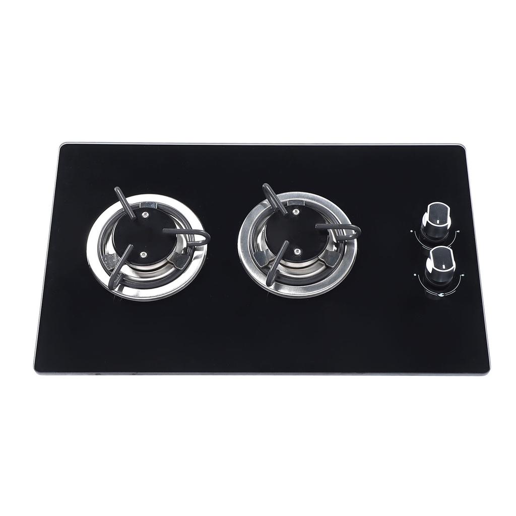 Marine Gas Stove 2 Burner LPG Gas Cook Top Stove Tempered Glass Double Hob 1.8kw for Boat Caravan RV Camper