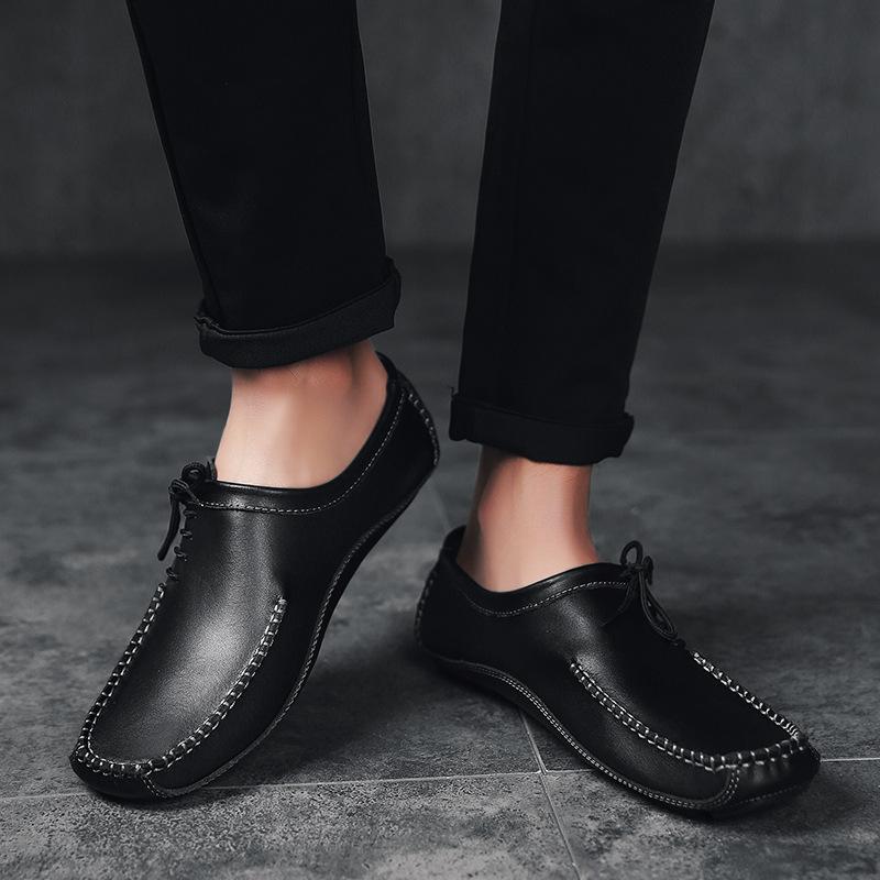 Fashion Genuine Leather Men Casual Shoes Fashion Loafers 2024 Newly High Quality Handmade Boat Shape Driving Shoes Man Zapatos De Hombre