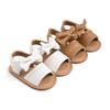 2025 Girls' Baby Sandals: Super Soft, Non-Slip Rubber Sole with Bowknot for Toddlers