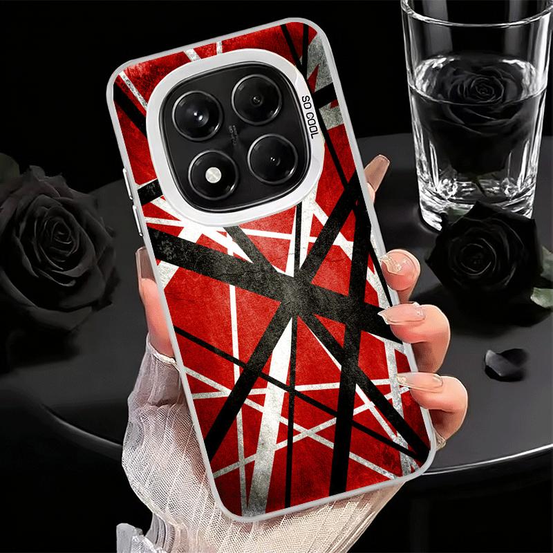 Eddie Van Halen Graphic Guitar Shockproof Phone Case for Xiaomi Redmi Note 15 14 13 12 Pro Plus 11 11S 11T 5G Cover Anti Fall Fu
