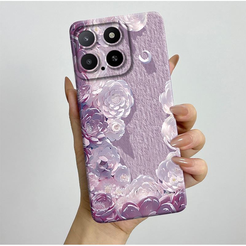

For Honor X5b Case Shockproof Pretty Butterfly Flowers Cover Soft Slim Phone Case For Honor X 5b X5b Plus 4G 2024 Fundas Bumper Honor X5b Plus
