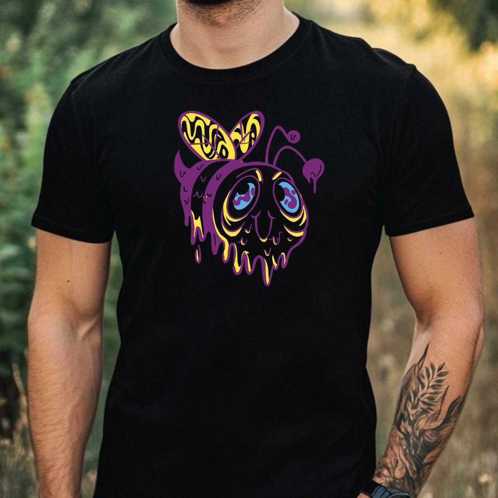 T-Shirt Herren Biene Motiv Baumwolle Größe XS bis 5XL XXXXL