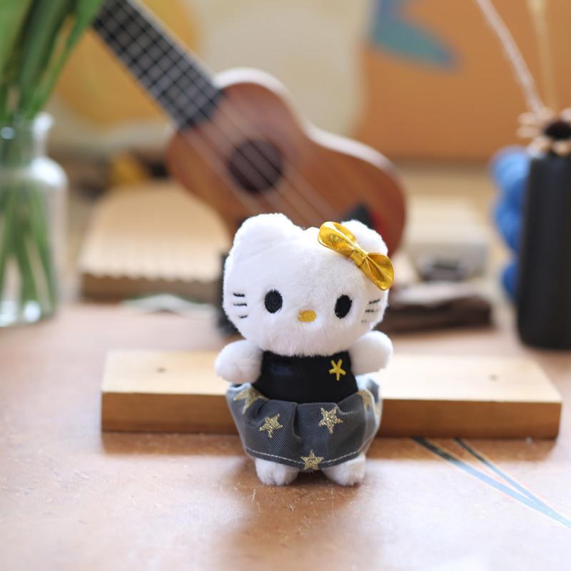 

Adorable Plush Kuromi Keychain Super Soft Short Plush Cat Bag Charm Cat