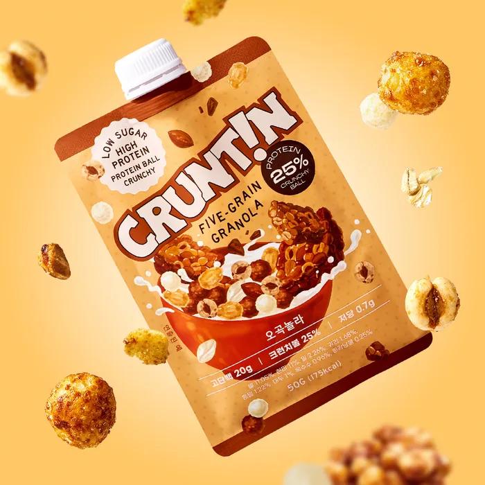 [0g Sugar] Crunchball Protein Shake Ogok Nola 1 Box 50g X 5 Packets
