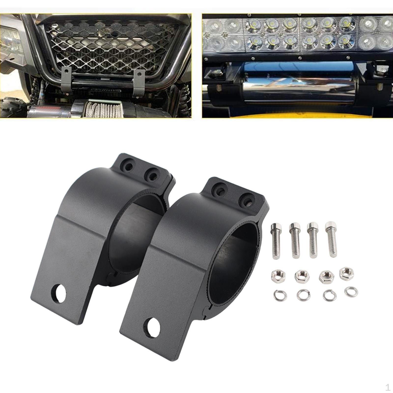 

2 шт. Держатель кронштейна фары Заменяет монтажные кронштейны для светодиодной балки рабочего света для квадроциклов и мотовездеходов for 49mm to 54mm