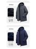 Men's 2025 Three-Proof Fleece-Lined Softshell Jacket with Detachable Hood - Windproof & Waterproof.