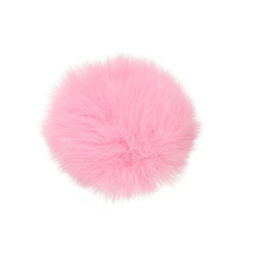 PATIKIL Fur Microphone Windscreen, 7mm X 65mm, Microphone Cover, Windscreen for Indoor and Outdoor Microphones, Pink