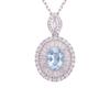 Natural Color Treasure Purple Citrine Garnet Topaz Necklace Women'S S925 Sterling Silver Light Luxury High Sense