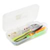 45pcs Fishing Hooks Tackle Kit Fishing Accessories Set with Tackle Box Bait Hook Fishing Swivel for Saltwater